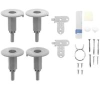 Dishwasher Decor Door Fixing Kit - Compatible with Beko Integrated Dishwashers - Replacement Cabinet Door Mounting & Installation Kit