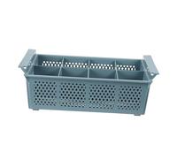 Dishwasher Drain Basket Universal Cutlery Storage Box 8 Compartments | Plastic with Handles, Mesh Grid Design, Silverware Drainer, Spoons and Kitchen Tongs