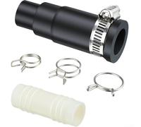 Dishwasher Drain Hose Adapter Kit,for InSinkerator Garbage Disposal, Includes 1 Inlet Connector, 3 Spring Clamps and 1 Hose Clamp, Easy DIY Installation