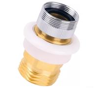 Dishwasher Faucet Adapter, Solid Brass Quick Connect Sink Adapter with 15/16-27 & 3/4 Threads for Portable Dishwasher, Garden Hose, Washing Machine