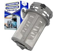 Dishwasher Filter for Coarse and Fine Cleaning Set with Original Code 1796090700 1796092100 for Beko - Warranty 10 Years - MONTERAL