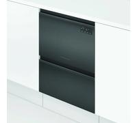 Fisher & Paykel DD60D2HNB9 Series 7 Contemporary Double DishDrawer Dishwasher - Black Stainless Steel