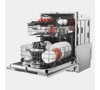 Dishwasher Hoover H-DISH 500 HI5C6F0S-80 Fully Integrated Full Size - Silver Control panel