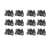 Dishwasher Lower Rack Wheels W10195417, Compatible For Kitchenaid, Compatible For Whirlpool, Compatible For Kenmore, Rack Roller Replaces PS11750057(12 pcs)