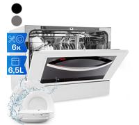 Klarstein Table Top Dishwasher, 6 Place Setting Mini Dishwashers, Quiet Operation Countertop Dishwasher w/ 7 Washing Programs, Compact Tabletop Dishwashers, Easy To Install Homes/Office Small