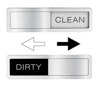 Dishwasher Magnet Clean Dirty Sign Clean Dirty Magnetic Sign Cleaning and Dirt Reminder Signs Easy to Read and Slide Strong Magnetic Backing and Adhesives Stickers for Kitchen Bathroom Washing Machine