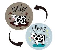 Dishwasher Magnet Clean Dirty Sign, Dishwasher Clean Dirty Flip Sign, Funny Ga - Design Strong, Large, Magnetic Magnets Cool