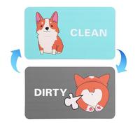 Dishwasher Magnet Clean Dirty Sign, Double-Sided Magnetic Clean Dirty Flip Sign for Stainless Steel Dish Washer Door Funny Dog Design Kitchen Organization & Accessories