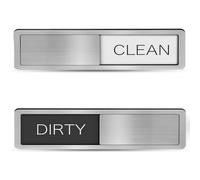 Dishwasher Magnet Clean Dirty Sign,Non-Scratching/Strong Magnet with Double-Sided Adhesives/Easy to Read, Slide for Dish Washer