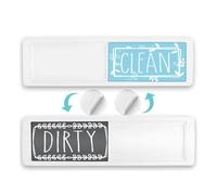 Dishwasher Magnet Clean Dirty Sign,Strong Clean and Dirty Magnet for Dishwasher,Non-Scratching Strong Magnet or 3M Adhesive Options,Kitchen Decor/Easy to Read & Slide(Silver and Blue)