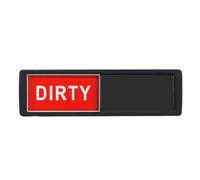 Dishwasher Magnet Sign - Red Green, Strong Magnetic Back, Clean Dirty Indicator Sticker, Adhesive Metal Plate, Bold Colored Text, Light Sliding Mechanism, Universal Fit |, Dishwasher,