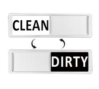 Dishwasher Magnet Sign with Clean or Dirty Status Display, Strong Magnetic Backing for Reliable Placement on Dishwasher Door Without Damage (D)