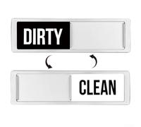Dishwasher Magnet Sign with Clean or Dirty Status Display, Strong Magnetic Backing for Reliable Placement on Dishwasher Door Without Damage (A)