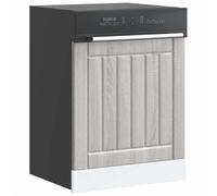 Dishwasher panel 60x67cm Grey Sonoma Engineered Wood Protective Front Universal