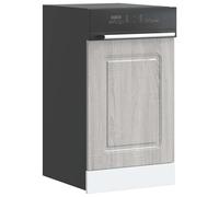 Dishwasher Panel Grey Sonoma 45x1.5x67cm Engineered Wood Moisture Resistant Slim