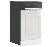 Dishwasher panel High Gloss White 45x1.5x67cm Engineered Wood Protective Guard+