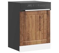 Dishwasher panel Old wood 60x1.5x67cm Engineered wood Lucca range kitchen panel