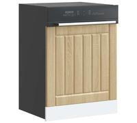 Dishwasher Panel Protective Sonoma Oak 60x1.5x67 cm Engineered Wood Lucca Range