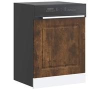 Dishwasher panel Smoked oak 60x1.5x67 cm Engineered wood protective front doors
