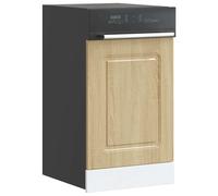 Dishwasher panel Sonoma Oak 45x1.5x67cm Engineered Wood Protective Door Finishes