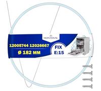 Dishwasher Pump Sump Gasket Repair Kit Ø 182 mm with the Original Code 12005744 12005317 12026667 for Bosch for Balay for Constructa for Siemens for Neff - Warranty 10 Years - MONTERAL
