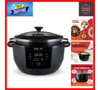 Dishwasher Safe 7.1L Slow Cooker with EasyGrab Handles for Effortless Serving