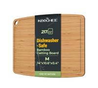 Dishwasher Safe Bamboo Cutting Boards Durable Lightweight Wood Cutting Board for Busy Kitchen, Easy Storage & Clean Wooden Chopping Boards Reversible with Juice Groove, Kitchen Gift for Home Cooks