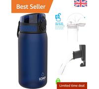 (Navy) Ion8 Leak Proof Kids' Water Bottle, BPA Free, 350ml