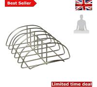 Dishwasher Safe Stainless Steel Rib Rack - Effortless Cleanup for BBQ Lovers