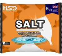 dishwasher salt 5kg powerful crystal, limescale remover on your glassware and water softener, life & improving its performance, 99% purity (1 pack)