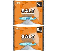 dishwasher salt 5kg powerful crystal, limescale remover on your glassware and water softener, life & improving its performance, 99% purity (2 pack)