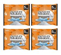 dishwasher salt 5kg powerful crystal, limescale remover on your glassware and water softener, life & improving its performance, 99% purity (4 pack)