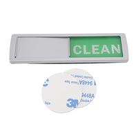 Dishwasher Sign Magnet,Easy To Read Clean Dirty Sign Indicator with Double Sided Adhesive Tape,Dishwasher Magnet for Reminder Tells Whether Dishes Are Clean or Dirty (Silver (Red and Green))
