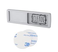 Dishwasher Sign Magnet,Easy To Read Clean Dirty Sign Indicator with Double Sided Adhesive Tape,Dishwasher Magnet for Reminder Tells Whether Dishes Are Clean or Dirty (Silver (Black and White))