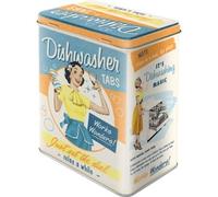 Nostalgic-Art Retro Style Storage Jar L, 3L, Dishwasher Tabs - Gift Idea for Nostalgia Friends, Large Tin Tin Tin Vintage Design