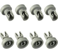 Dishwasher Top Rack Wheel Replacement, Compatible With Aeg, Favorit, Privileg, Zanussi, Juno (Pack Of 8)