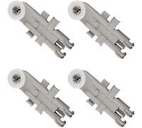 Dishwasher Upper Rack Roller 8268743 Grey Plastic Wheel for Kenmore Setaria - Smooth Glide Replacement Part 18x20x5mm