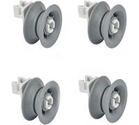 Dishwasher Upper Top Basket Wheel Compatible with Siemens 00611666 (Set of 4 Pieces)