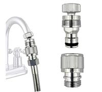 Dishwasher,washer Snap Coupling Adapter,shower hose, garden hose(3/4GHT) quick connection, for Bathroom/kitchen,sink to hose adapter Faucet Hose, Sink Quick-fit Attachment (Quick-Connect)