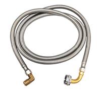 Dishwasher Water Line Stainless Steel Braided Hose Comes with 3/8Inch Comps Elbow Connectors Suitable for Dishwasher Installation Set