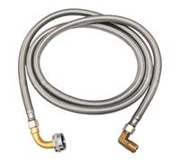 Dishwasher Water Line Stainless Steel Braided Hose Comes with 3/8Inch Comps Elbow Connectors Suitable for Dishwasher Elbow Connector