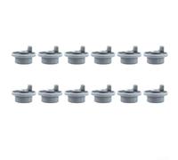Dishwasher Wheels Lower Basket Runners Grey 12 Pack for Bosch for Siemens for neff for hotpoint Replacements Smooth Rolling Plastic Castors Standard Size(C)