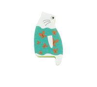 Dishwashing Sponge Wipe, Cartoon cat scouring pad, Cleaning Wipe dishwashing, Double-Sided Cleaning, Kitchen scrubbing/ 5/10 PCS (Green,5 PCS)