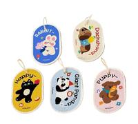 Dishwashing sponges for the kitchen, scratch-resistant scouring cloths for gentle cleaning, sponges made of wood pulp with cartoon motif - for dishwashing, bathroom, household, sink, pots, pans and