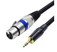 Disino XLR to 3.5mm (1/8 inch) Stereo Microphone Cable for Camcorders, DSLR Cameras, Computer Recording Device and More - 1.6ft/50cm