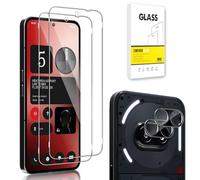 Dision [2 Pack] Screen Protector Compatible with Nothing Phone 2A +[2 Pack] Camera Lens Protector [HD Clear,Multiple Defense Technology] Tempered Glass
