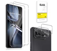 Dision Screen Protector Compatible with ASUS Zenfone 12 Ultra [2 Pack] +Camera Lens Protector [2 Pack] [HD Clear,Multiple Defense Technology] Tempered Glass