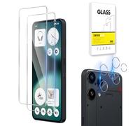 Dision Screen Protector Compatible with Nothing Phone 3A Lite [2 Pack] +Camera Lens Protector [2 Pack] [HD Clear,Multiple Defense Technology] Tempered Glass