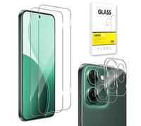 Dision Screen Protector Compatible with OPPO Reno 14F/14 FS 4G/5G [2 Pack] +Camera Lens Protector [2 Pack] [HD Clear,Multiple Defense Technology] Tempered Glass