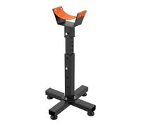 Disjest 24.4-31.1" Height Adjustable Farrier Hoof Stand with 2-in-1 Support Head, Stable Cross Base Metal Hoof Stand for Equine Barefoot Trimming and Shoeing, Professional Tool for Livestock Care